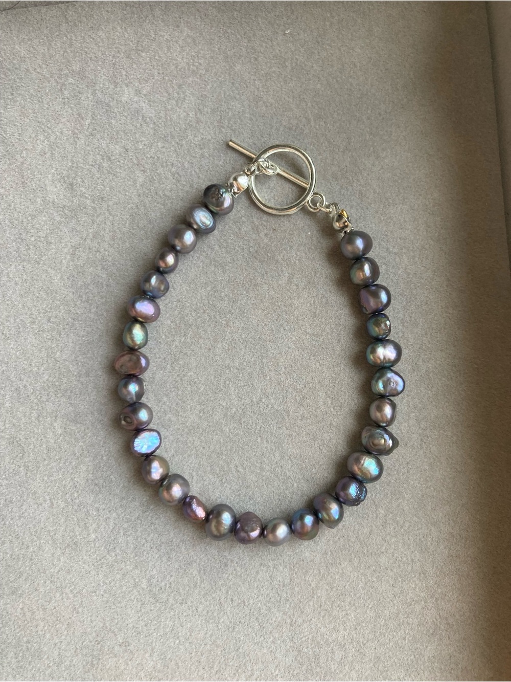 Freshwater Pearl Bracelet in Iridescent Black - Women's Jewelry